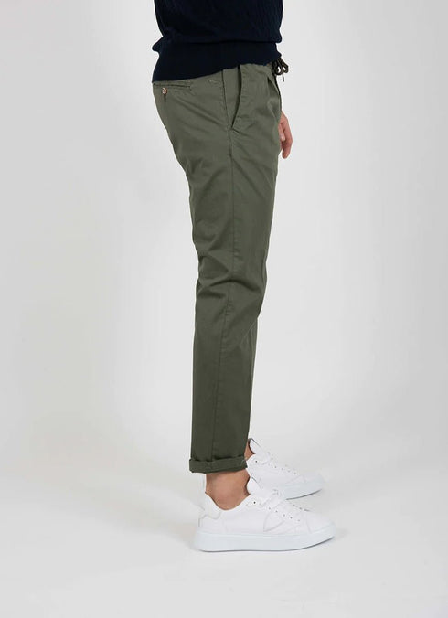 Pantalone Uomo con coulisse Verde Cruna- Francavilla Moda